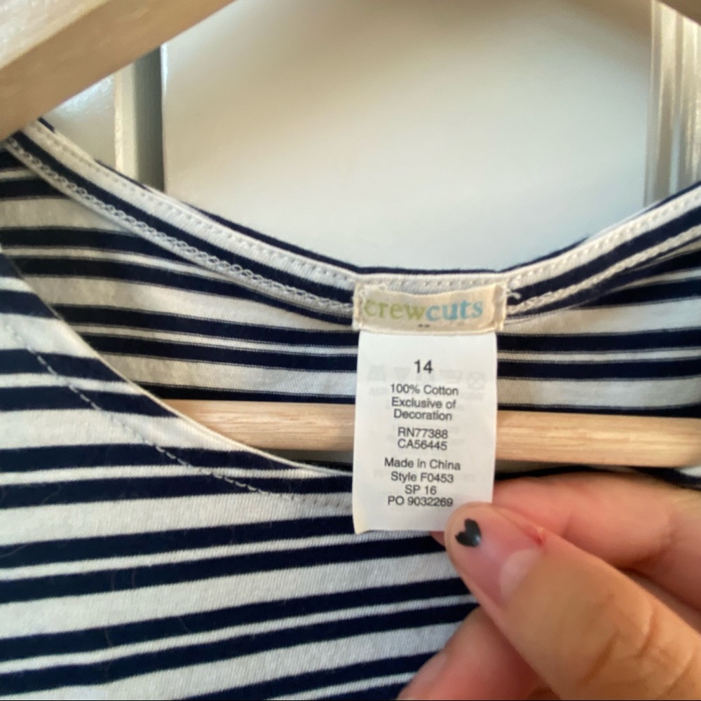 Crew Cuts Striped Ruffled Tank - Picture 3 of 5